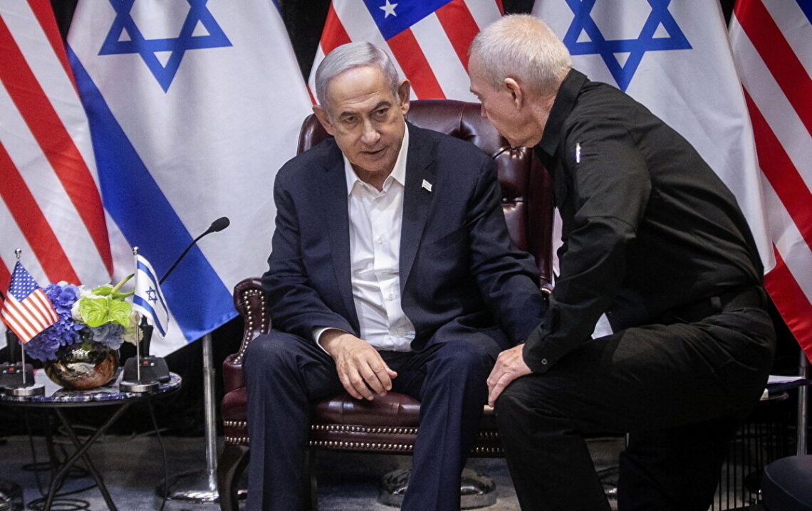 Israeli Prime Minister Netanyahu with Israeli Defense Minister Gallant 